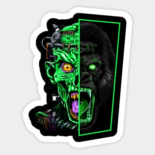 Zombie vs Gorilla Sticker